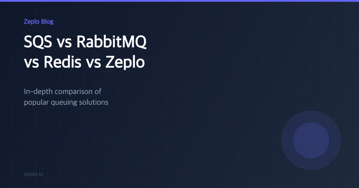 Amazon SQS vs RabbitMQ vs Redis vs Zeplo: Queue Comparison - Zeplo Blog